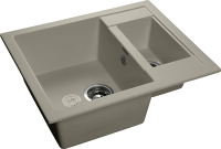 Кухонная мойка GranFest Quadro 610K, Q-610K топаз